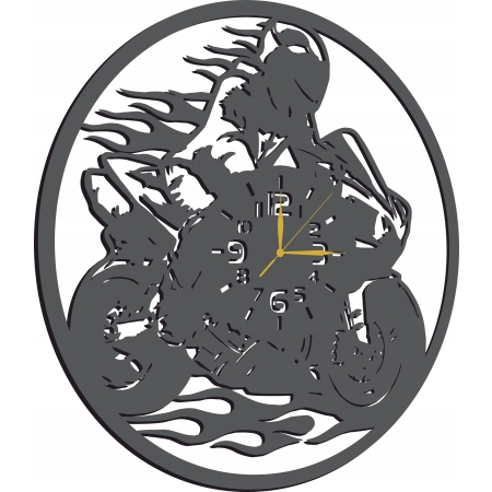 ZEGAR DLA MOTOCYKLISTY FANA MOTORÓW ZE ŚCIGACZEM MOTOCYKLEM PREZENT