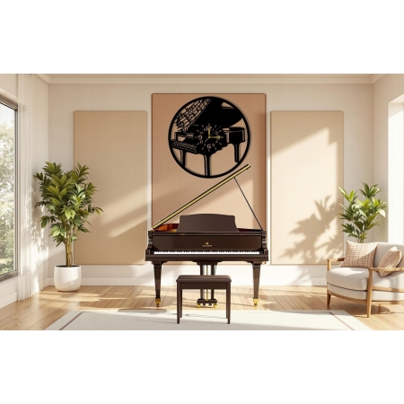 ZEGAR DLA PIANISTY MUZYKA DO SALI SZKOŁY MUZYCZNEJ Z FORTEPIANEM PREZENT