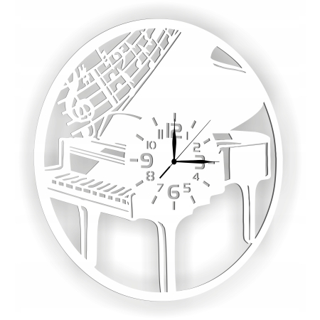 ZEGAR DLA PIANISTY MUZYKA DO SALI SZKOŁY MUZYCZNEJ Z FORTEPIANEM PREZENT