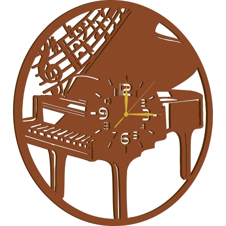 ZEGAR DLA PIANISTY MUZYKA DO SALI SZKOŁY MUZYCZNEJ Z FORTEPIANEM PREZENT