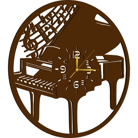 ZEGAR DLA PIANISTY MUZYKA DO SALI SZKOŁY MUZYCZNEJ Z FORTEPIANEM PREZENT