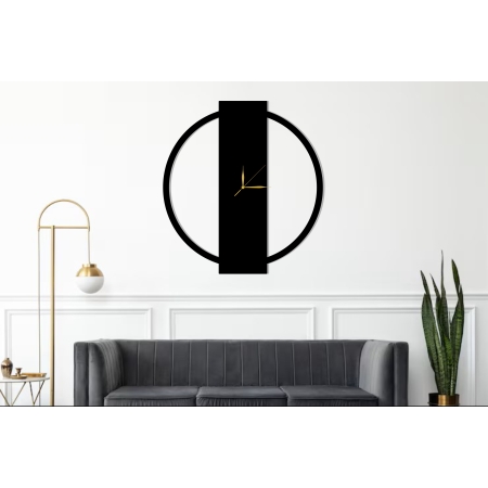 ZEGAR ŚCIENNY DREWNIANY LOFT OWAL CICHY DO SALONU NOWOCZESNY PREZENT