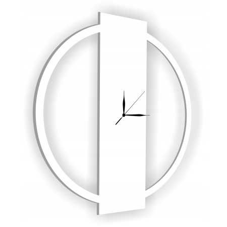 ZEGAR ŚCIENNY DREWNIANY LOFT OWAL CICHY DO SALONU NOWOCZESNY PREZENT