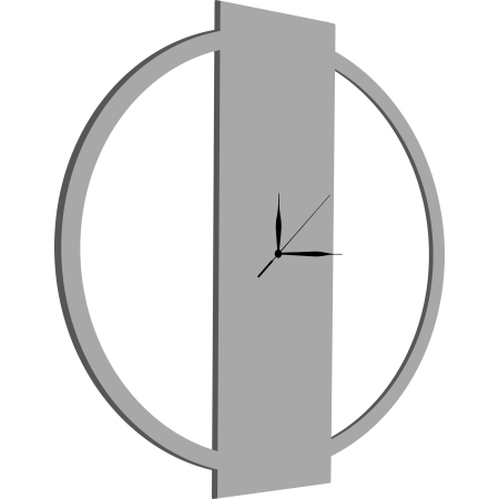 ZEGAR ŚCIENNY DREWNIANY LOFT OWAL CICHY DO SALONU NOWOCZESNY PREZENT