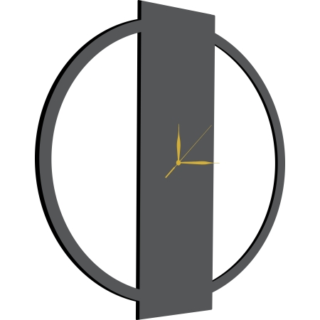 ZEGAR ŚCIENNY DREWNIANY LOFT OWAL CICHY DO SALONU NOWOCZESNY PREZENT