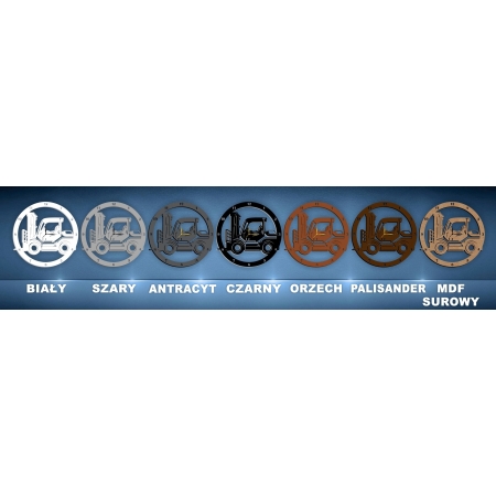 ZEGAR ŚCIENNY Z WÓZKIEM WIDŁOWYM DLA OPERATORA WÓZKA WIDŁOWEGO PREZENT