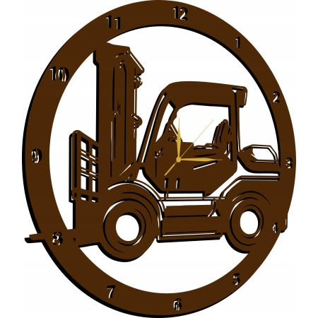 ZEGAR ŚCIENNY Z WÓZKIEM WIDŁOWYM DLA OPERATORA WÓZKA WIDŁOWEGO PREZENT