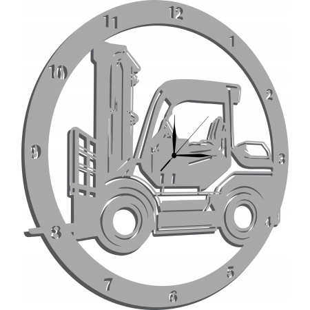 ZEGAR ŚCIENNY Z WÓZKIEM WIDŁOWYM DLA OPERATORA WÓZKA WIDŁOWEGO PREZENT