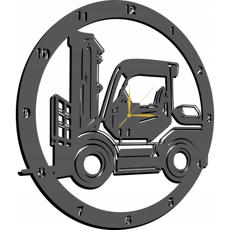 ZEGAR ŚCIENNY Z WÓZKIEM WIDŁOWYM DLA OPERATORA WÓZKA WIDŁOWEGO PREZENT