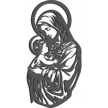 Obraz ścienny dekoracja MATKA BOSKA Z JEZUSEM z dzieciątkiem