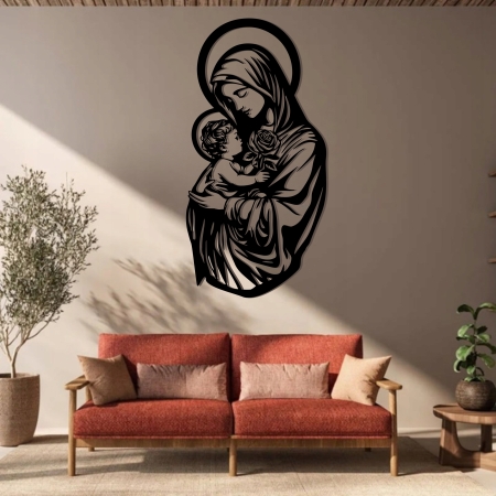 Obraz ścienny dekoracja MATKA BOSKA Z JEZUSEM z dzieciątkiem