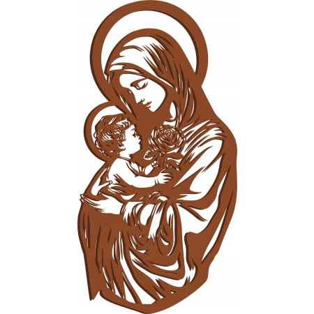 Obraz ścienny dekoracja MATKA BOSKA Z JEZUSEM z dzieciątkiem