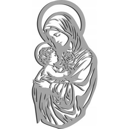 Obraz ścienny dekoracja MATKA BOSKA Z JEZUSEM z dzieciątkiem