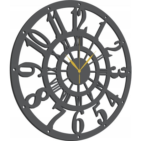 ZEGAR ŚCIENNY ZEGAR NA ŚCIANĘ DUŻY ZEGAR AŻUROWY KLASYCZNY DUŻE CYFRY