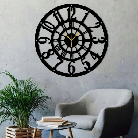 ZEGAR ŚCIENNY ZEGAR NA ŚCIANĘ DUŻY ZEGAR AŻUROWY KLASYCZNY DUŻE CYFRY