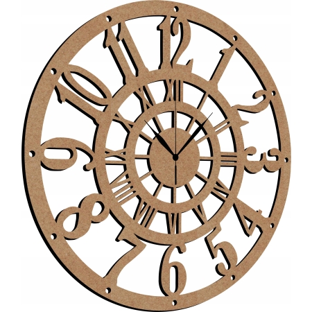 ZEGAR ŚCIENNY ZEGAR NA ŚCIANĘ DUŻY ZEGAR AŻUROWY KLASYCZNY DUŻE CYFRY