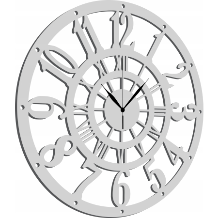 ZEGAR ŚCIENNY ZEGAR NA ŚCIANĘ DUŻY ZEGAR AŻUROWY KLASYCZNY DUŻE CYFRY