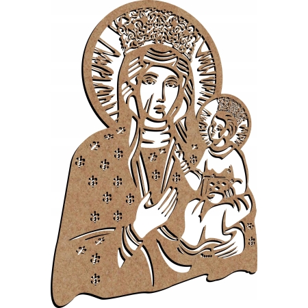 Obraz ścienny dekoracja MATKA BOSKA CZĘSTOCHOWSKA  MARYJA