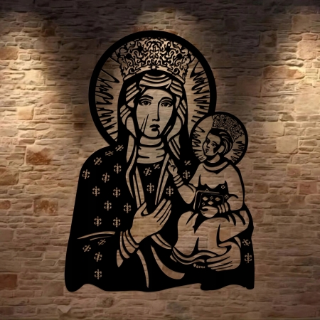 Obraz ścienny dekoracja MATKA BOSKA CZĘSTOCHOWSKA  MARYJA