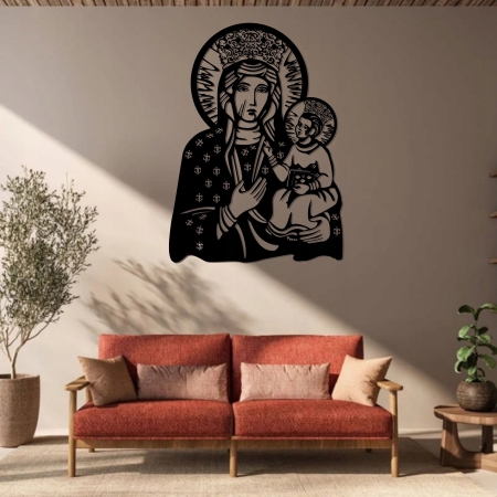 Obraz ścienny dekoracja MATKA BOSKA CZĘSTOCHOWSKA  MARYJA