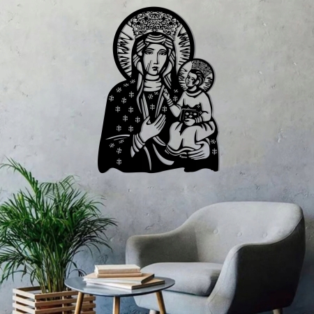 Obraz ścienny dekoracja MATKA BOSKA CZĘSTOCHOWSKA  MARYJA