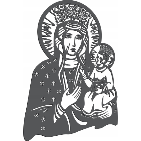 Obraz ścienny dekoracja MATKA BOSKA CZĘSTOCHOWSKA  MARYJA