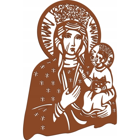 Obraz ścienny dekoracja MATKA BOSKA CZĘSTOCHOWSKA  MARYJA