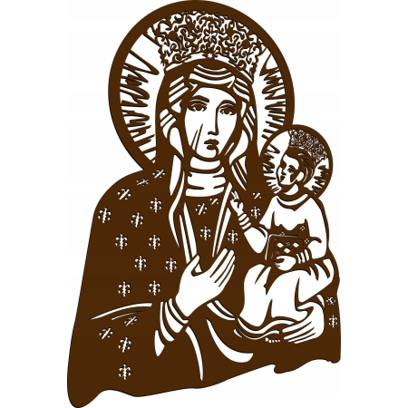 Obraz ścienny dekoracja MATKA BOSKA CZĘSTOCHOWSKA  MARYJA