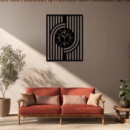 DUŻY NOWOCZESNY ZEGAR ŚCIENNY DO SALONU DO KUCHNI LOFT MINIMALIZM