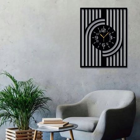 DUŻY NOWOCZESNY ZEGAR ŚCIENNY DO SALONU DO KUCHNI LOFT MINIMALIZM