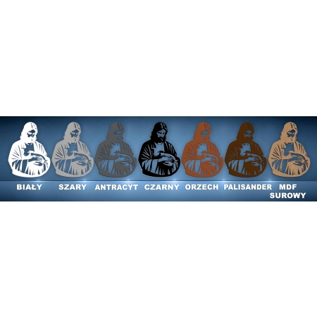 JEZUS Z OWIECZKĄ NA ŚCIANĘ Jezus dobry pasterz Nowoczesny AŻUROWY OBRAZ