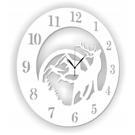 ZEGAR DLA LEŚNICZEGO MYŚLIWEGO Z LASEM motyw myśliwski