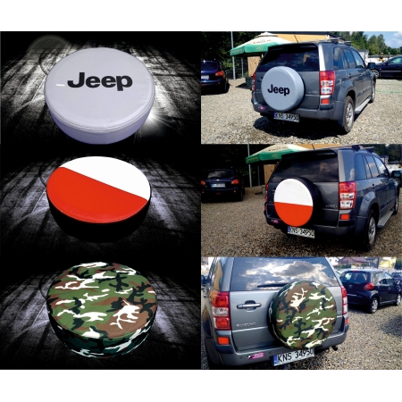 POKROWIEC NA KOŁO ZAPASOWE JEEP 36 WZORÓW EKO